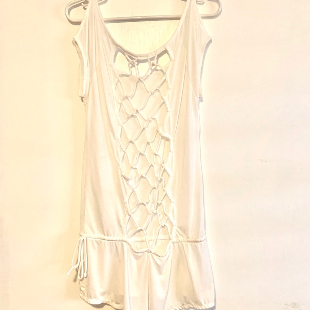 Indah white romper